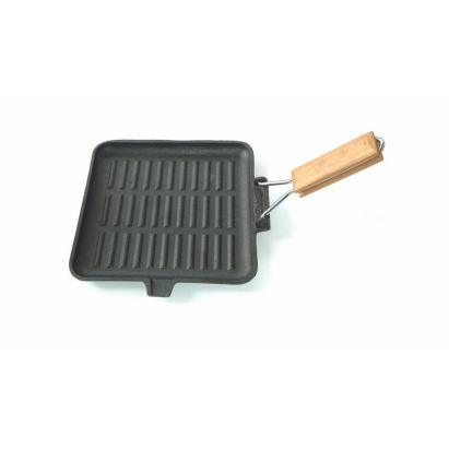 Tigaie grill fonta cu coada 24*24cm Handy KitchenServ