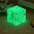 Joc cu 216 Bile Magnetice NeoCube tip Puzzle Antistres, Diametru 5 mm, Culoare Verde Fluorescent