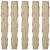 Pachet 5 buc Gardulet Decorativ cu Zabrele din Lemn Masiv pentru Gazon sau Flori, Dimensiuni 180x90cm, Pliabil