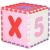 Covor spuma ptr copii, EVA roz cu mov, model alfabet si numere, 172x172x1cm, Springos GartenVIP DiyLine
