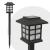 Lampa Solara LED tip Stalpisor Negru cu Imitatie Flacara Miscatoare, Inaltime 49cm