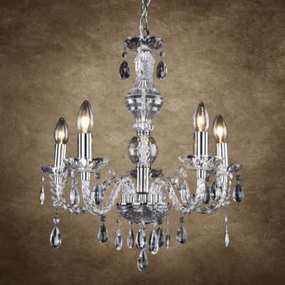 [lux.pro]® Lustra eleganta – lampa de plafon cu cinci brate  Genk, 56 x Ø 52 cm,  5 x E14 - crom HausGarden Leisure