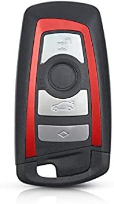Carcasa Cheie BMW smartkey 4 Butoane pentru SERIA F - Contur Rosu AutoProtect KeyCars