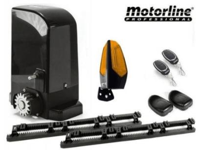 Kit complet automatizare Motorline Bravo500 poarta culisanta cu cremaliera 4 m SafetyGuard Surveillance