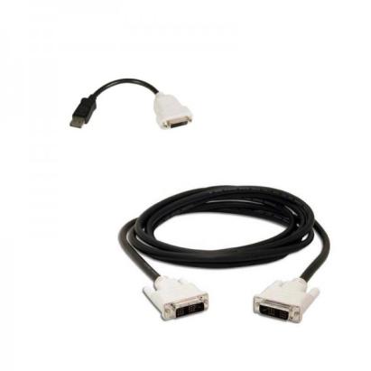 Adaptor cablu DisplayPort to DVI-D + cablu DVI-D to DVI-D NewTechnology Media