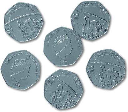Set de monede de jucarie (50 penny) PlayLearn Toys