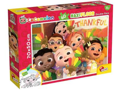Puzzle de colorat maxi - Cocomelon si prietenii (60 piese) PlayLearn Toys