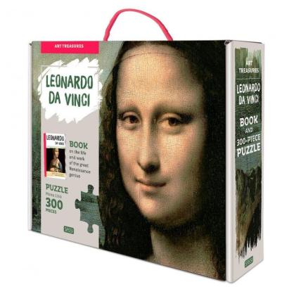 Puzzle Mona Lisa (300 piese+carte) PlayLearn Toys