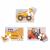 Set 3 puzzle din lemn - Vehicule pentru constructii PlayLearn Toys