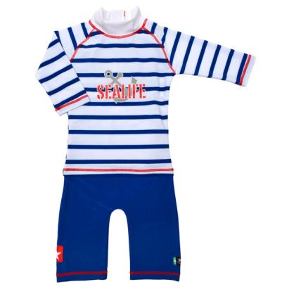 Costum de baie SeaLife blue marime 98- 104 protectie UV Swimpy for Your BabyKids