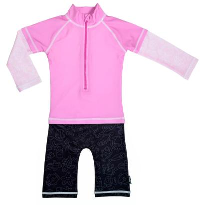 Costum de baie Pink Ocean marime 98- 104 protectie UV Swimpy for Your BabyKids
