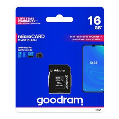MICRO SD CARD 16GB CLASS 10 GOODRAM EuroGoods Quality