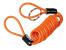 Cablu spiralat din otel Safety Reminder - 150cm - Portocaliu Garage AutoRide