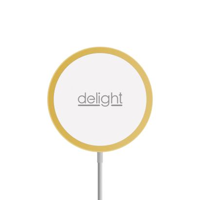 Delight - Platformă magnetică de încărcare fără fir – Type C - auriu Best CarHome