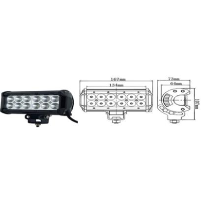 Proiector LED ART718, 36W COMBO, 12/24V Automotive TrustedCars