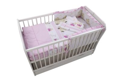Lenjerie MyKids Teddy Play Pink M1 4 Piese 140x70 GreatGoods Plaything