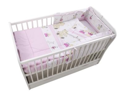 Lenjerie MyKids Teddy Play Pink M2 4 Piese 120x60 GreatGoods Plaything